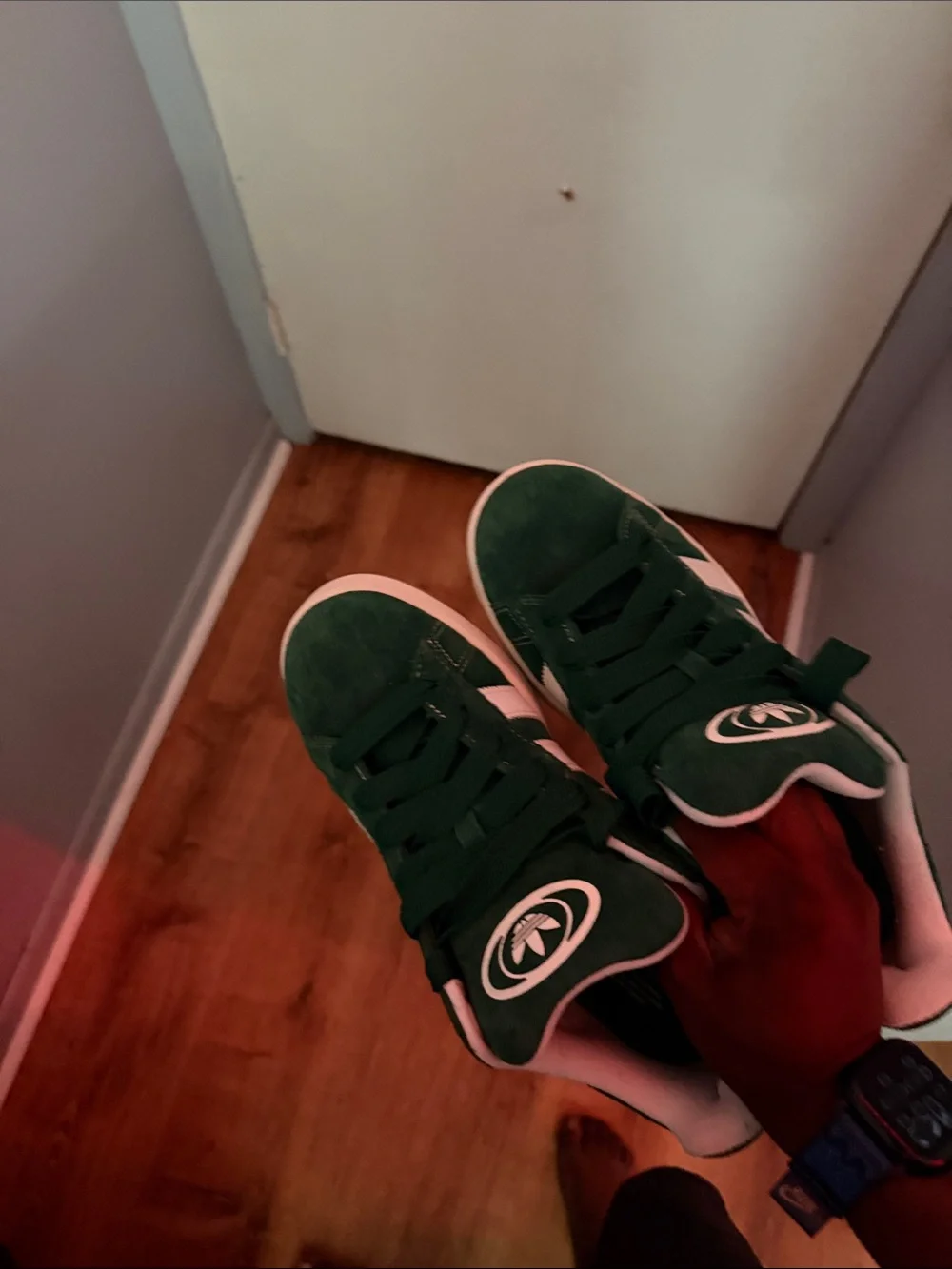 🔥 adidas Campus Green Suede Sneakers – Like New